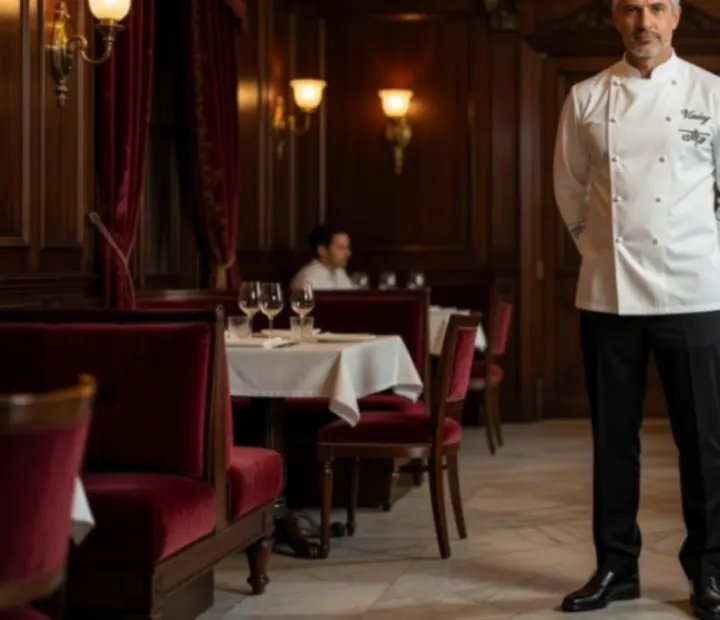 Vezető séfünk portréja a Magyar Klubestek elegáns környezetében